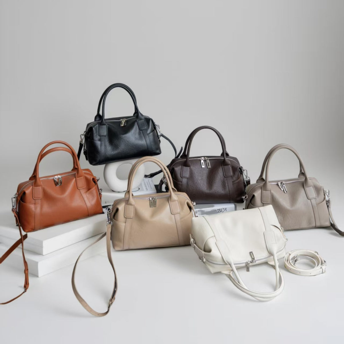 Women's Genuine Leather Simple Fashion Large Capacity Women's Shoulder Bag