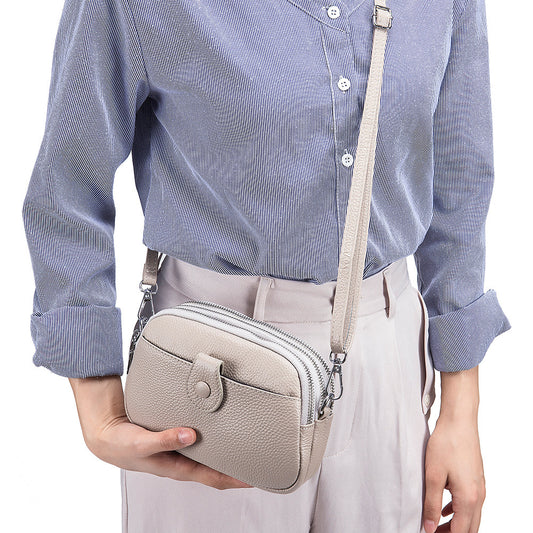 Women's Leather Large Capacity Fashion Mobile Crossbody Bags