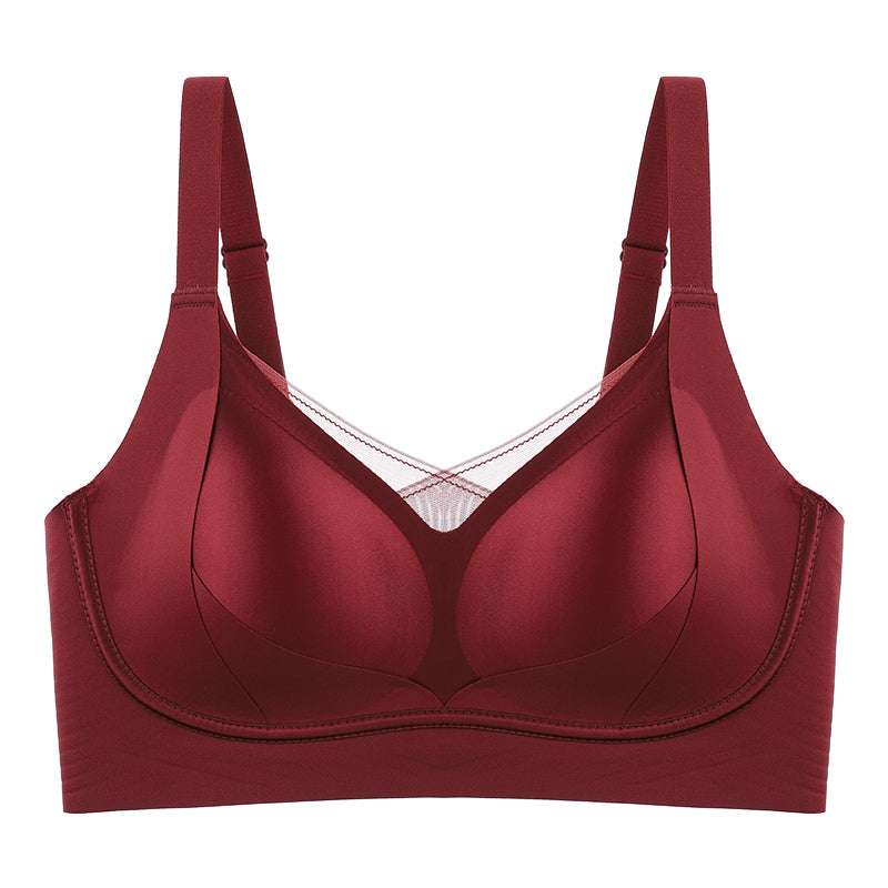 Women's Satin Underwear Big Chest Small Breast Holding Lingerie Sets