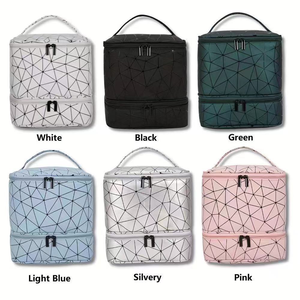 Women's Capacity High-grade Portable Nail Polish Storage Cosmetic Bags