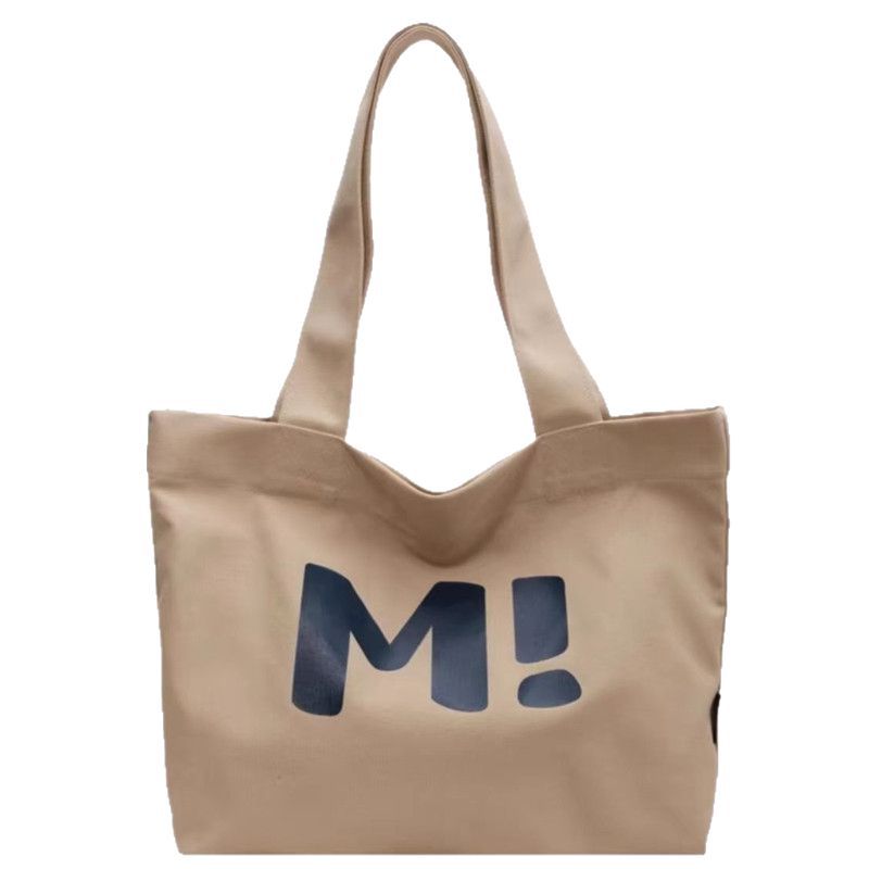 Women's Canvas Large Capacity Solid Supermarket Shopping Simple Bags