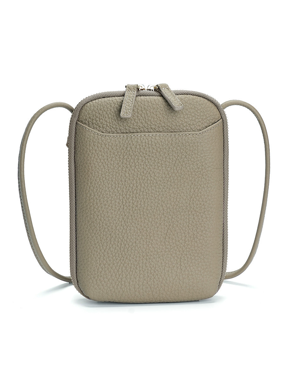 Women's Female Niche Leather Trend Simple Slung Bags