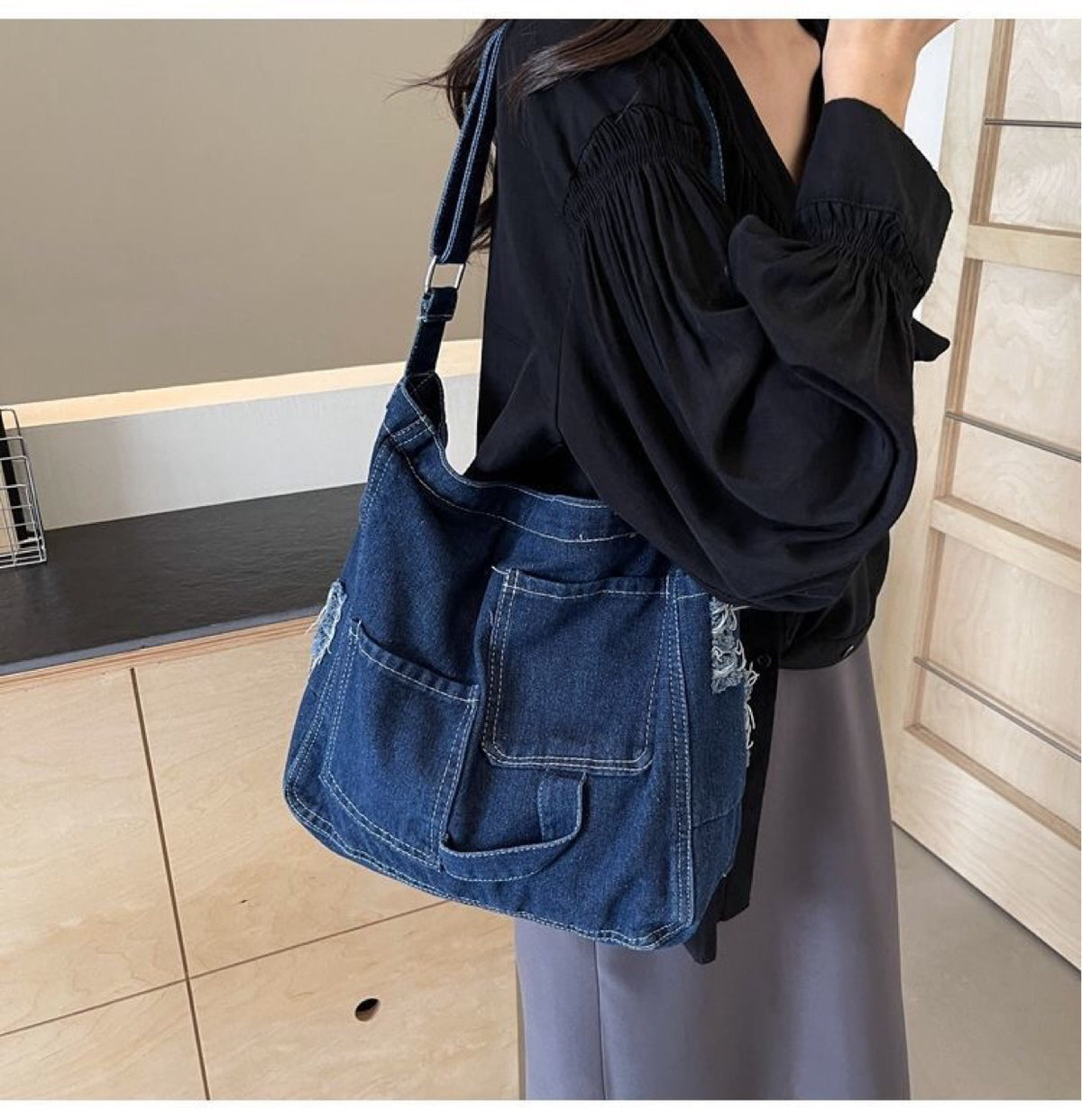 Casual Attractive Denim Versatile Commuter Tuition Bags