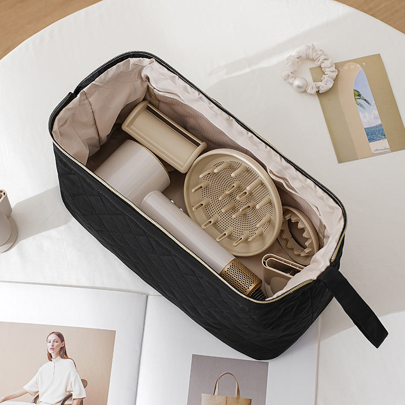 Floral Hair Dryer Storage Portable Curler Buggy Large Bags