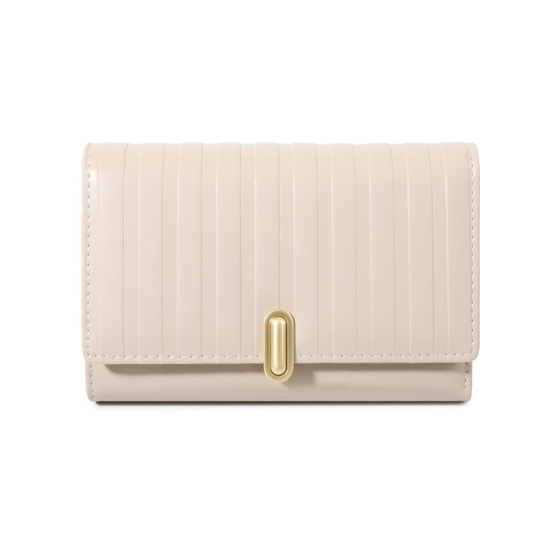 Women's Striped Embossed Short Fashion Clutch Bags
