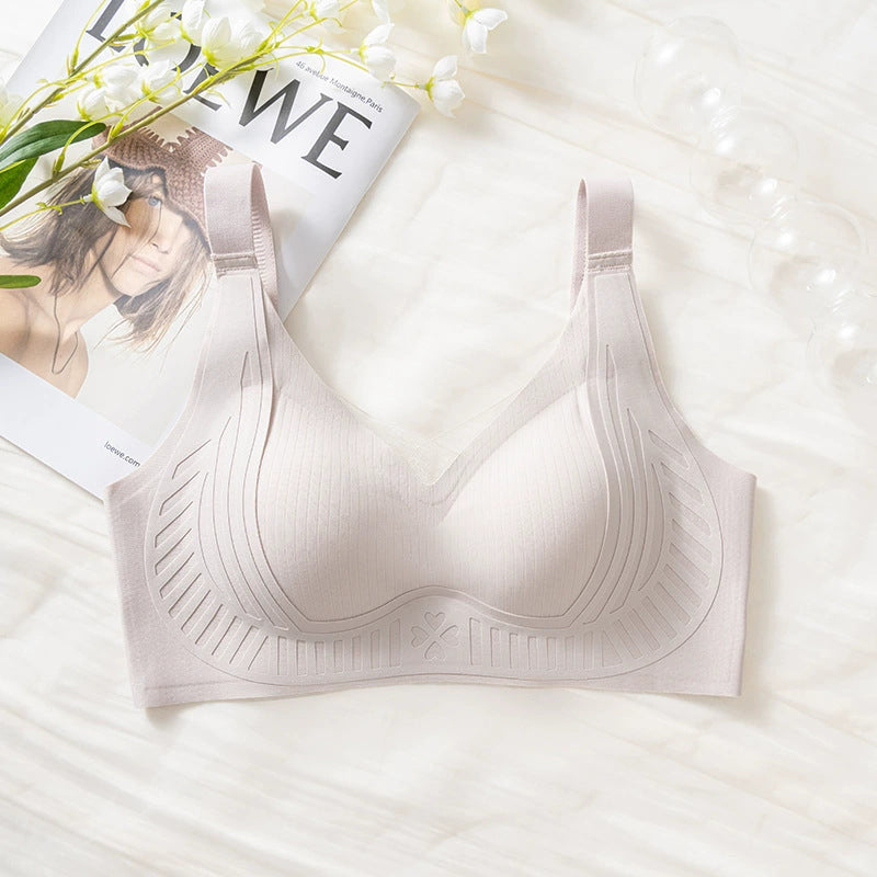 Women's Pull Up Support Underwear Seamless Soft Breast Everyday Bras