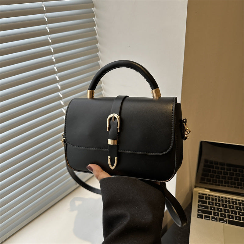 Korean Style Fashion Retro Solid Color Simple Commute Elegant Bags