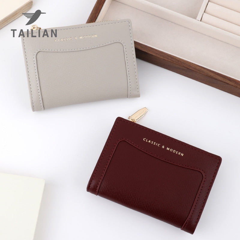 Min Wei Trade Short Design Stitching Purses
