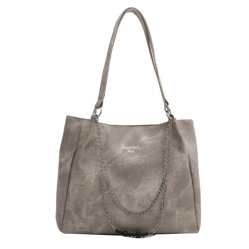 Female Fashion Class College Texture Chain Shoulder Bags