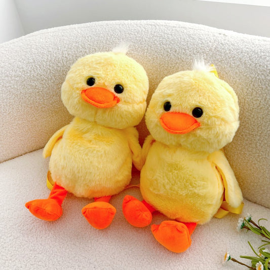 Yellow Duck Plush Cute Korean Style Backpacks