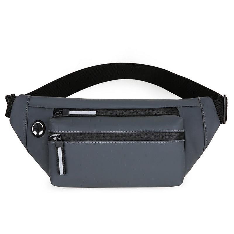Men's Black Stall Leisure Waterproof Running Cross Men's Waist Packs