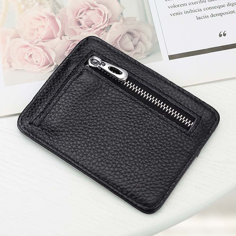 Women's & Men's & Zipper Document Multiple Slots Bank Card Holder