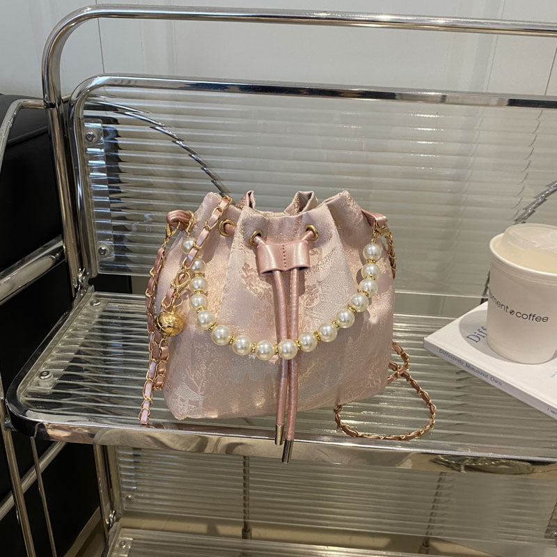 Cheongsam Style Pearl Western Chinese Large Capacity Bags