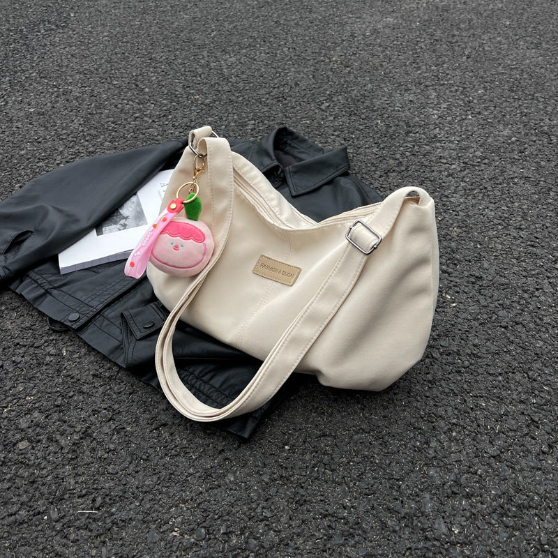 Women's Summer Canvas Fashionable Korean Style Dumpling Women's Messenger Bag