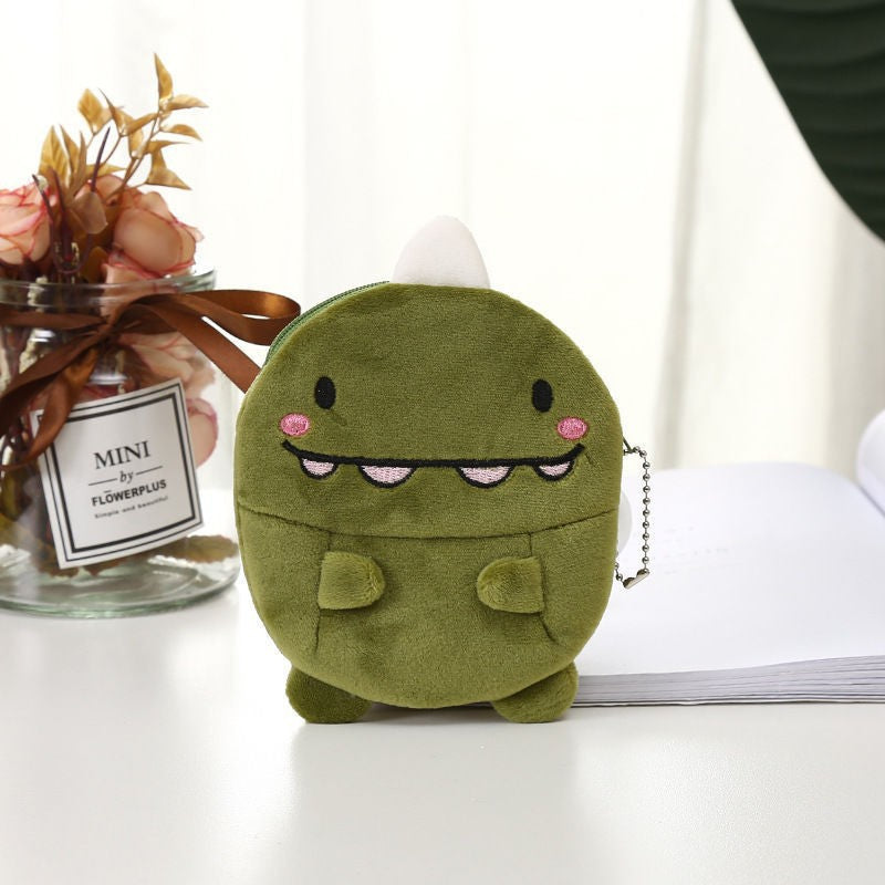 Cartoon Mini Plush Creative Cute Earphone Coin Purses