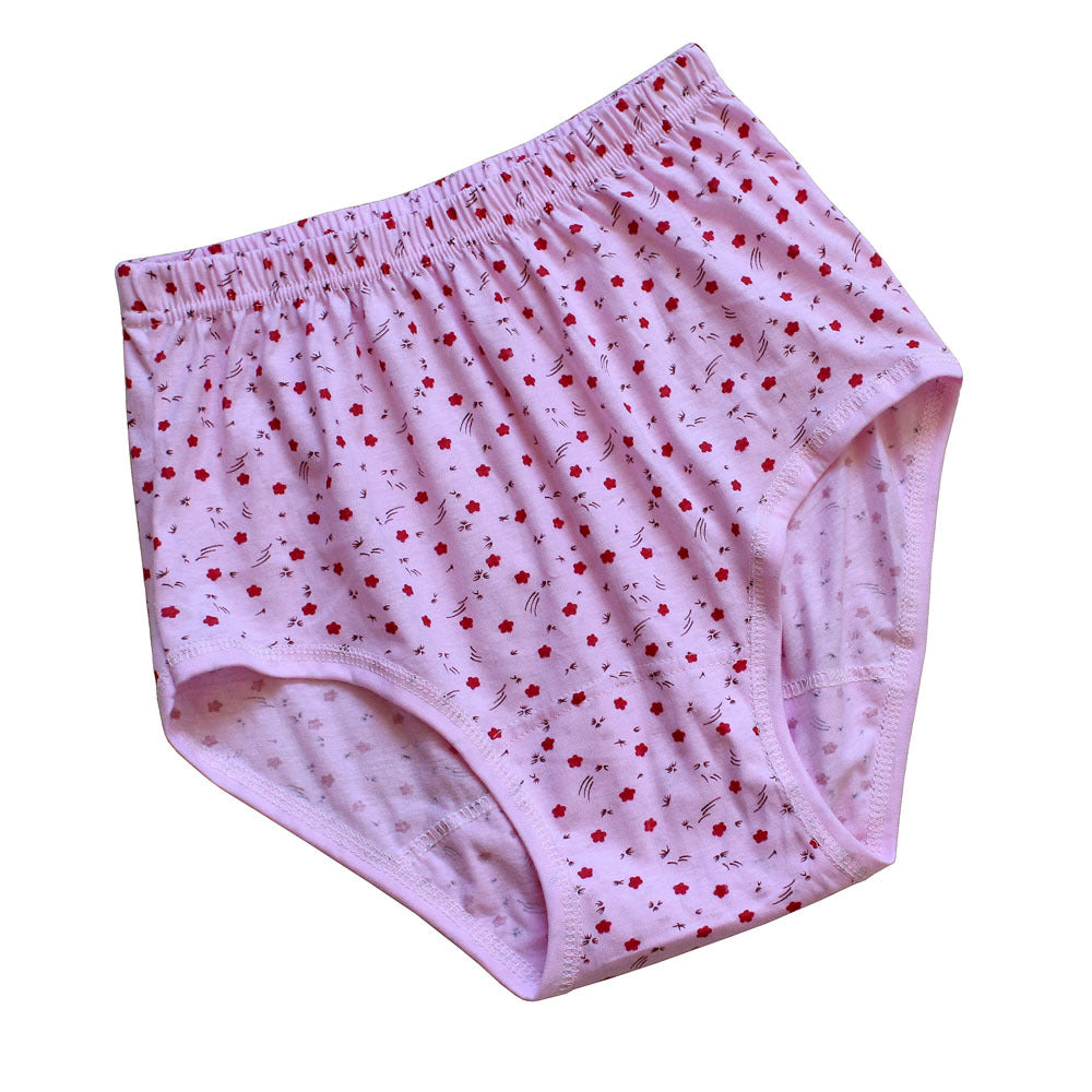 Women's High Waist Cotton Underwear Triangle Mother Panties