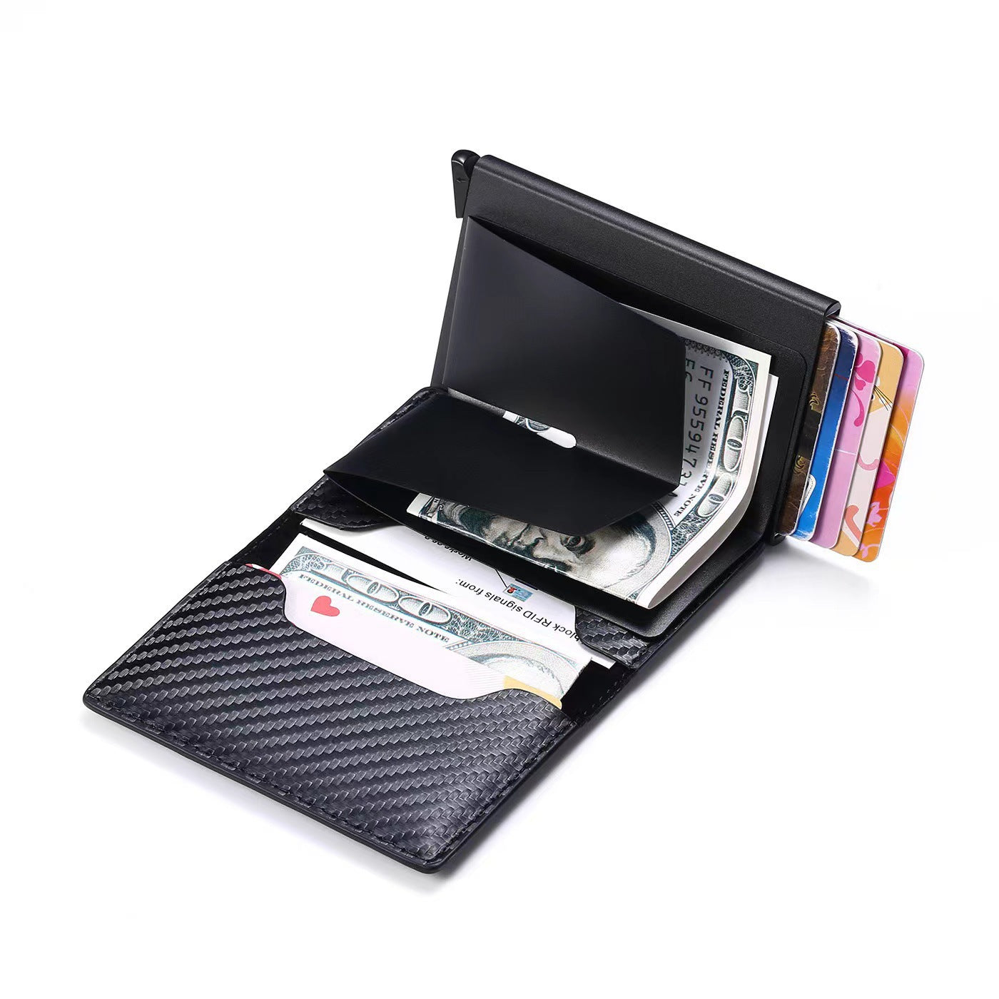Men's Charming Unique Credit Tracker Clamp Card Holder