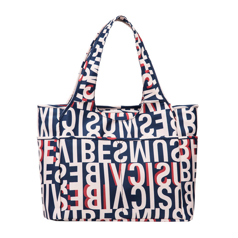 Women's Printed Fashion Versatile Large Capacity Oxford Handbags