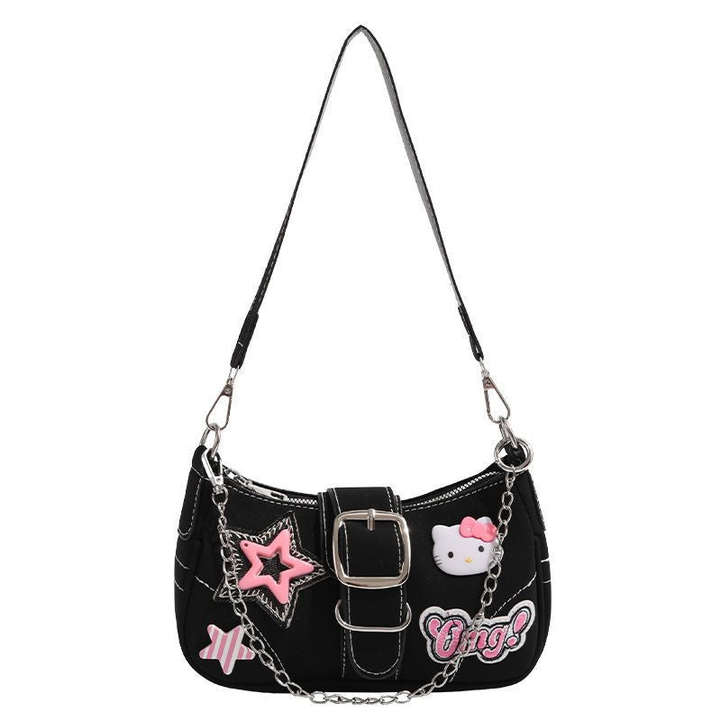Hot Chain Baguette Underarm Design Cute Women's Shoulder Bag