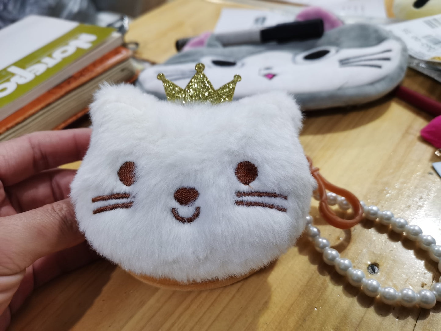 Children's Pendant Plush Creative Mini Clow Storage Coin Purses