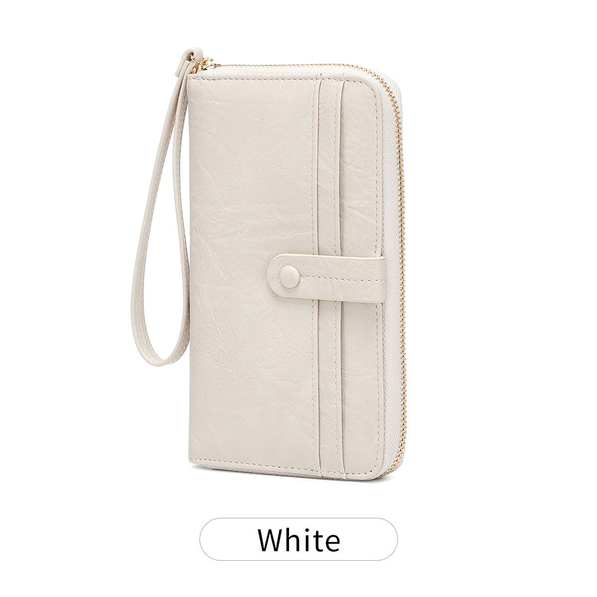 Women's Retro Large Capacity Zipper Long Organ Ladies Wallet