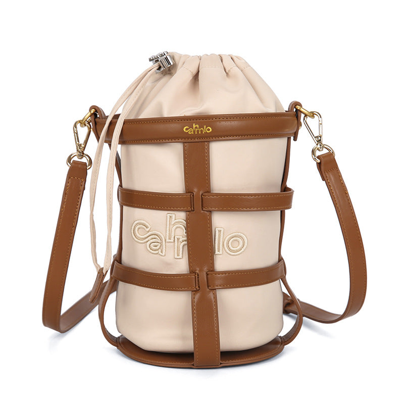 Women's Niche Design Drawstring Versatile Large Capacity Women's Shoulder Bag