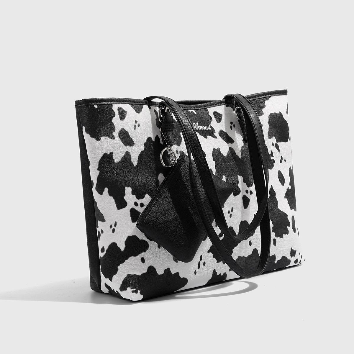 Women's Printed Cow Mother Fashion Inclusive Large Shoulder Bags