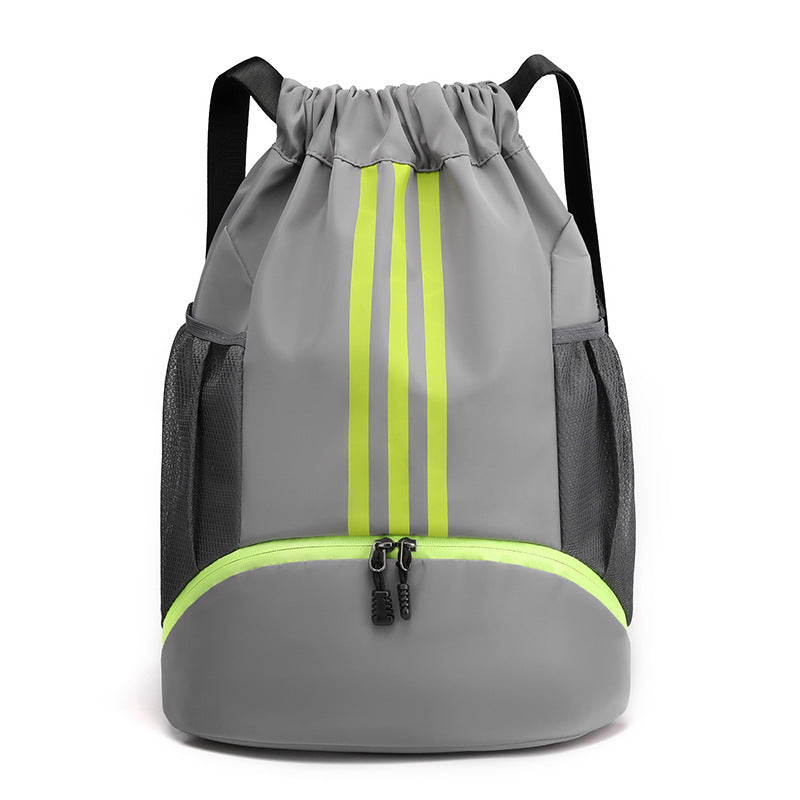 Basketball Solid Color Fitness Drawstring Pull String Oxford Bags