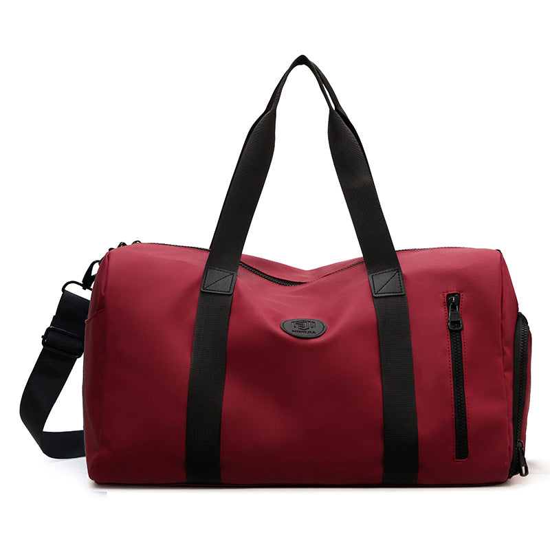 Women's & Men's & Large Capacity High-grade Pure Color Travel Bags