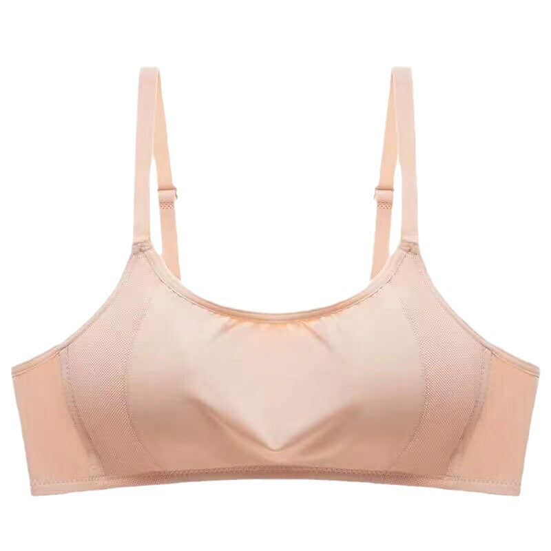 Wireless Tube Top Thin Cup Underwear Glossy Three Bras