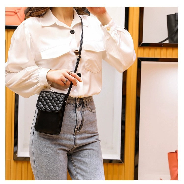 Rhombic Chain Female Summer Mobile Simple Women's Shoulder Bag