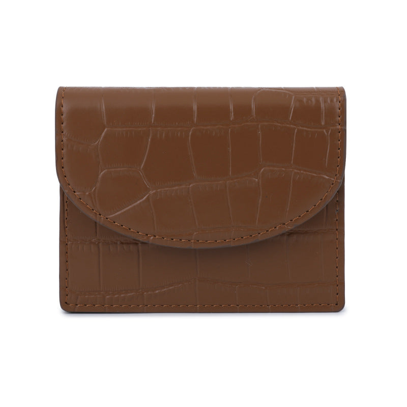 Unique Women's Crocodile Pattern Design Business Card Holder