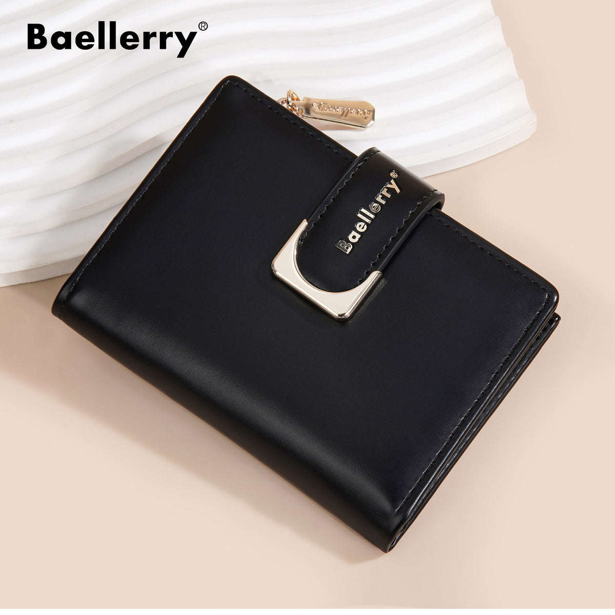 Women's Short Niche Zipper Two-fold Fashion Purses