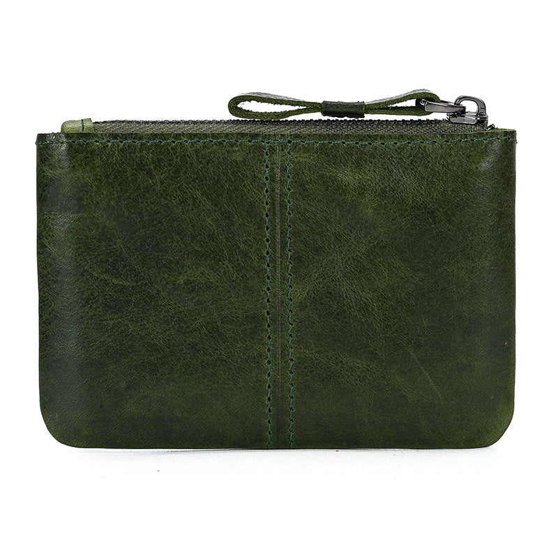 Men's Horse Leather Simple Compact First Layer Coin Purses