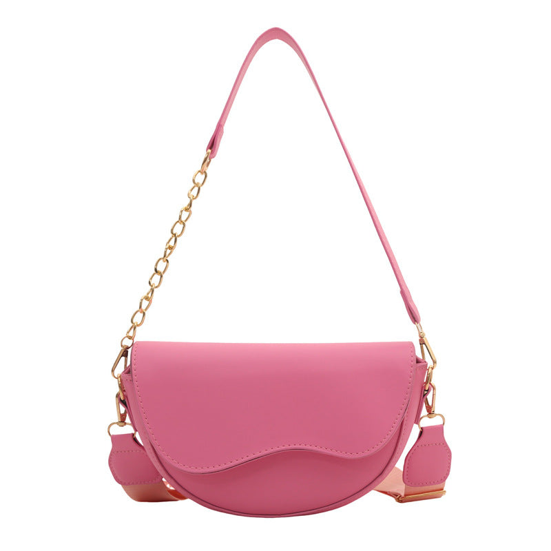 Design Wide Strap Underarm Chain One Bags