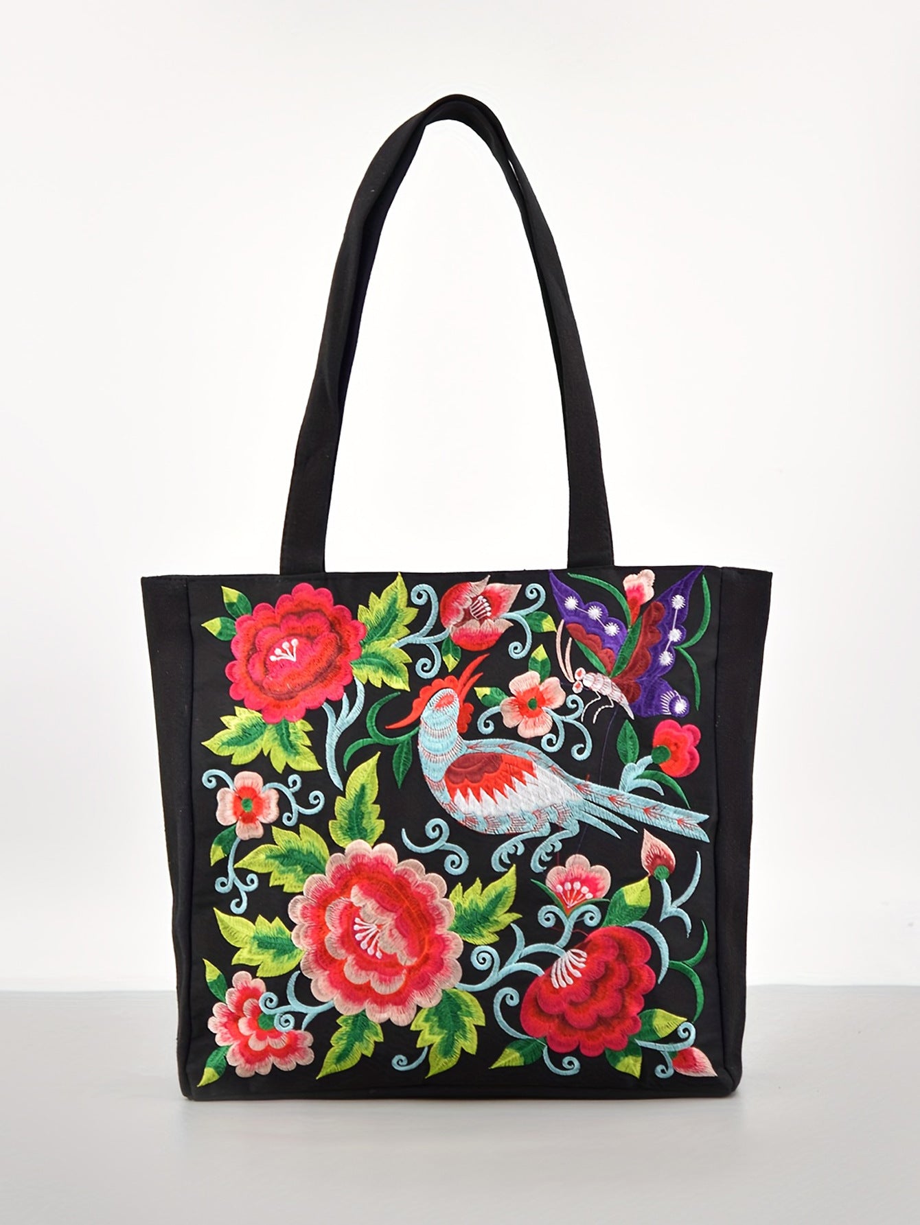 Women's Ethnic Style Embroidered Large Capacity Yunnan Canvas Bags