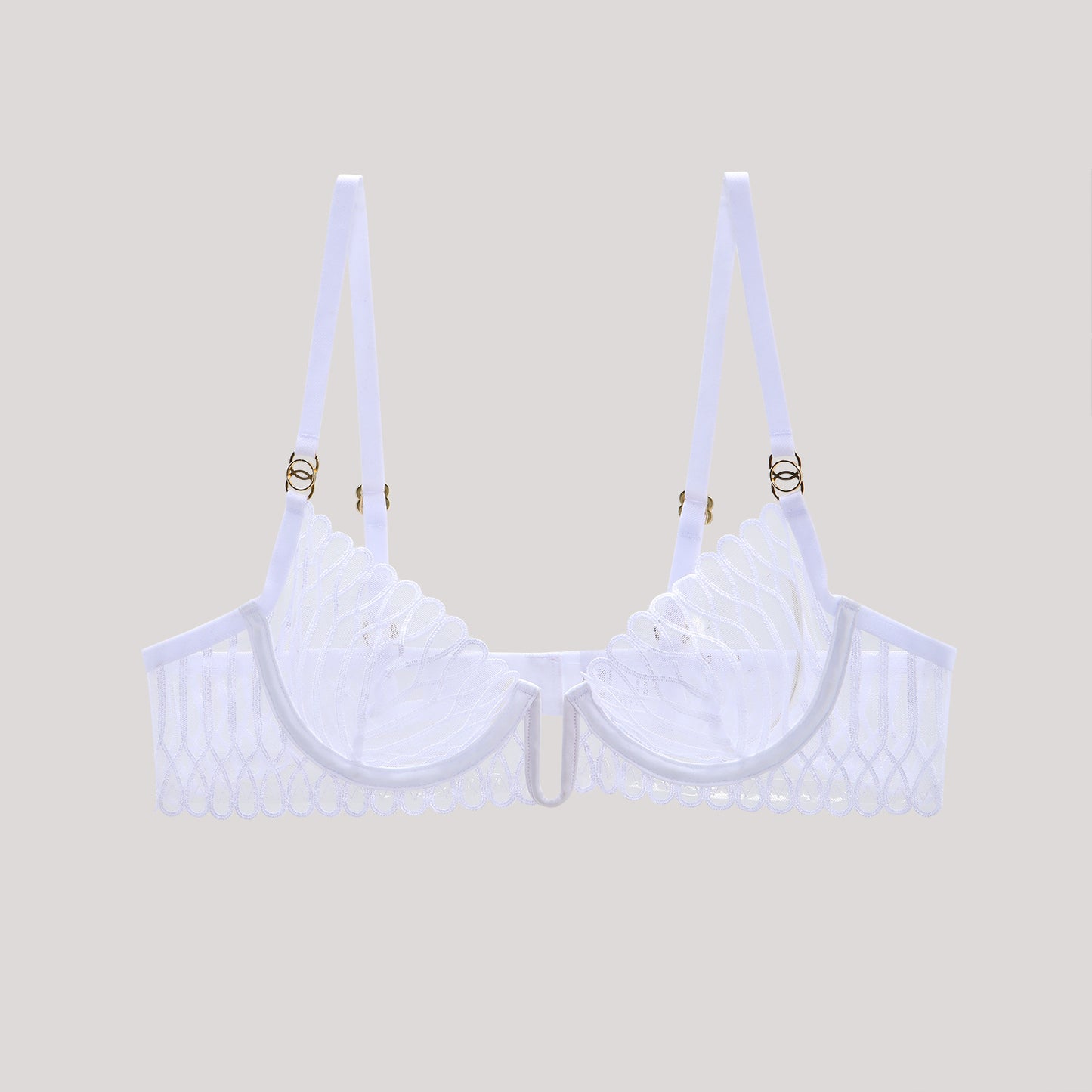 Elegant Graceful Deep Steel Ring Natural Bras