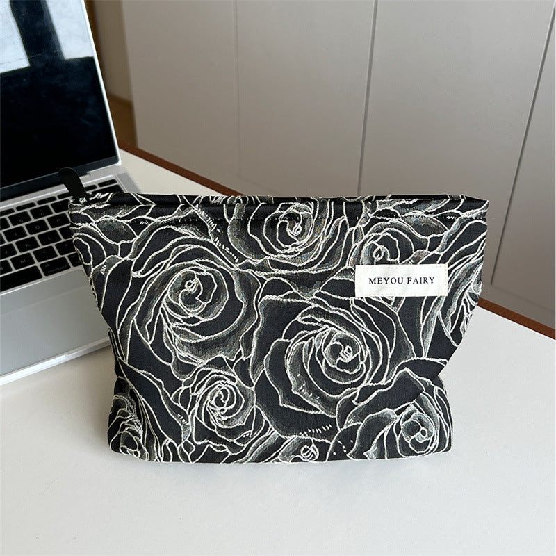 Women's French Classic Style Large Capacity Good-looking Buggy Cosmetic Bags