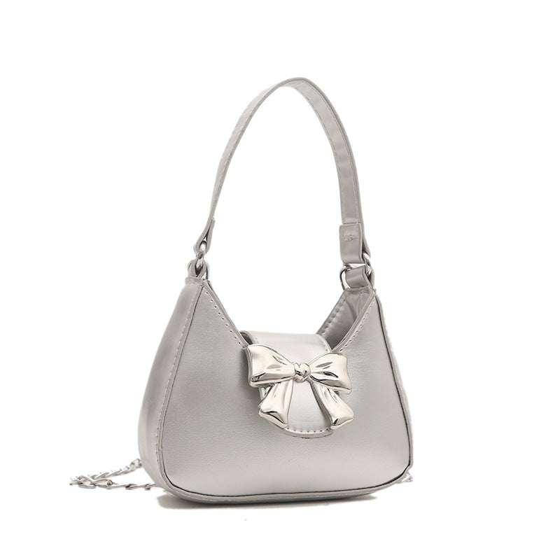 Women's Fashion Bowknot Decorative Spring Popular Chain Crossbody Bags