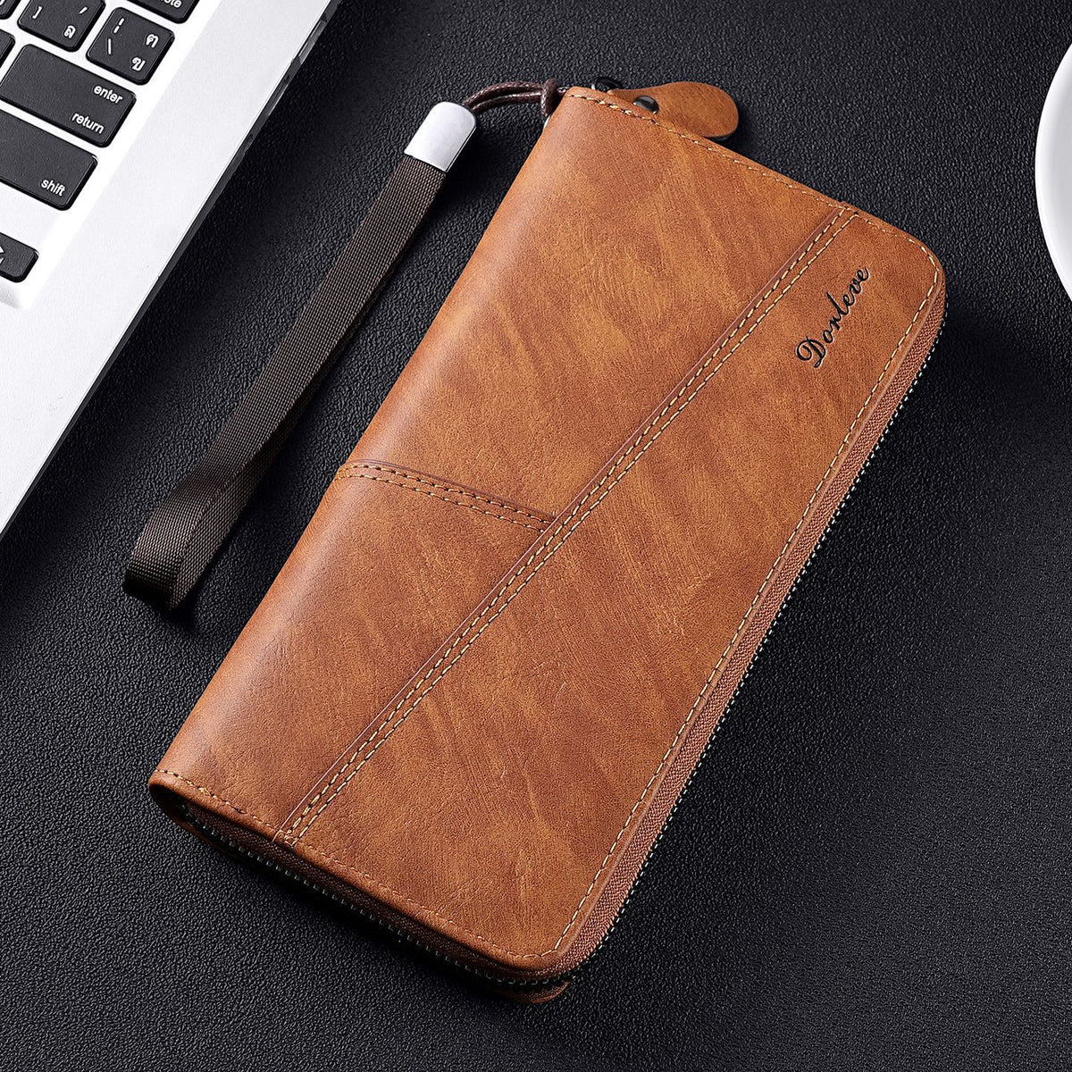 Men's Vintage Large Capacity Long Chain Clutch Men's Wallet