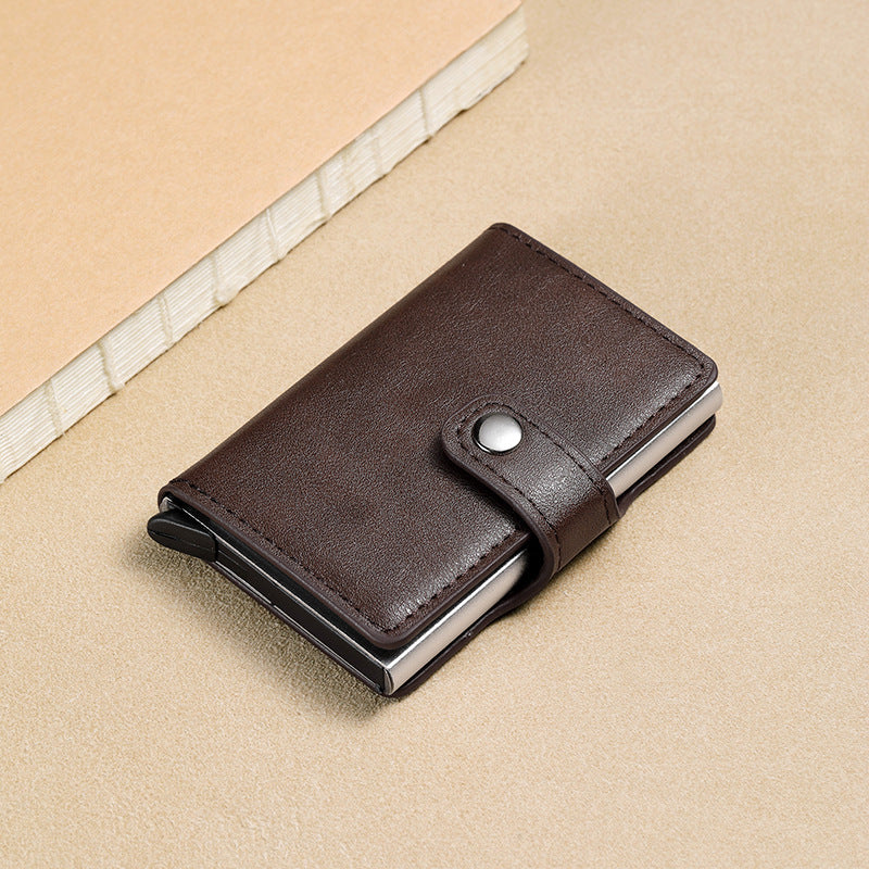 Women's & Men's & Metal Automatic Pop-up Cassette Good-looking Card Holder