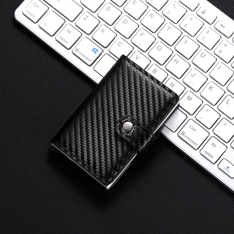 Women's & Men's & Metal Automatic Pop-up Cassette Good-looking Card Holder