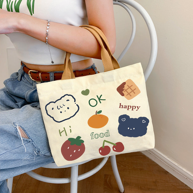 Large Capacity Commuter Lunch Simple Versatile Handbags