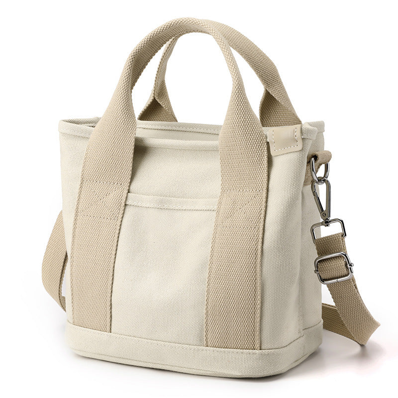 Women's Large Capacity Canvas Trendy Versatile Lunch Handbags
