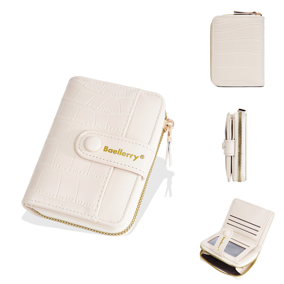 Women's Short Fashion Zipper Niche Stone Pattern Ladies Wallet