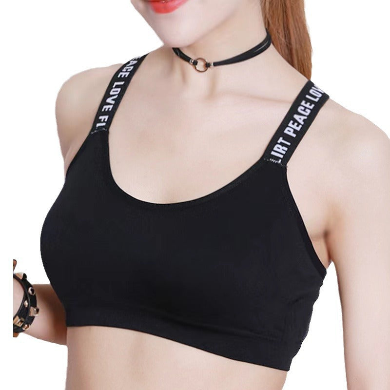 Women's Strap Tube Top Wrapped Chest Yoga Outer Wear Without Tanks Camis