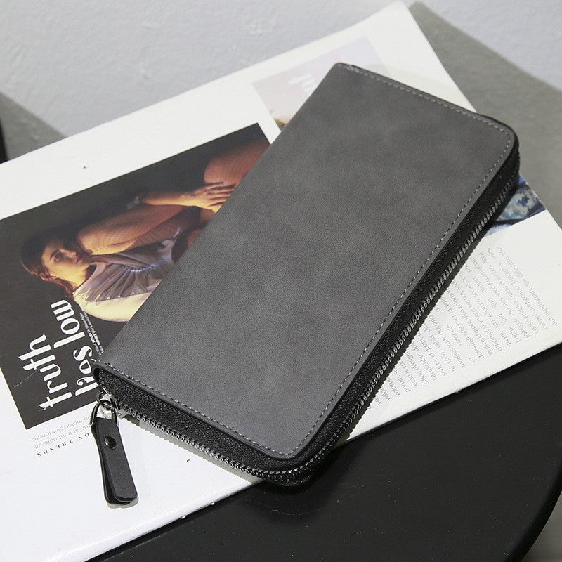 Men's Plaid Long Trendy Fashion Pattern Personalized Men's Wallets