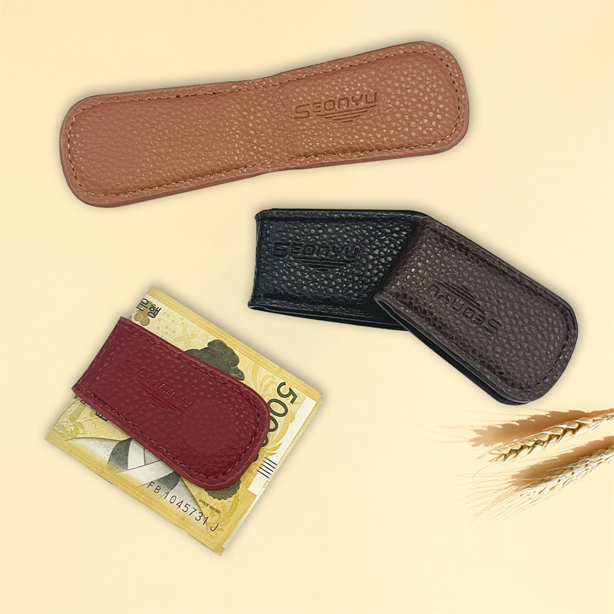 Magnet Leather Vintage First Layer Cowhide Strong Magnetic Men's Wallets