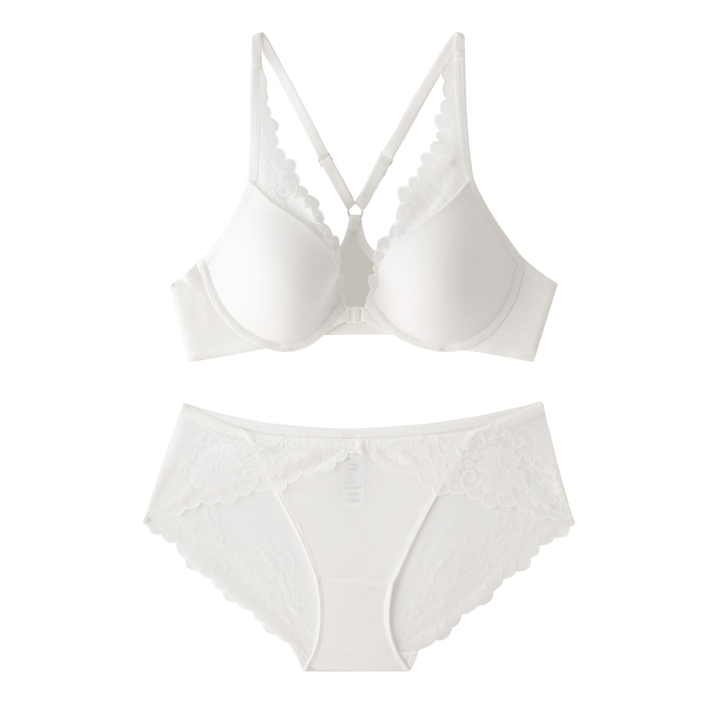 Women's Chest Push Up Front Button Underwear Ladies Lingerie Sets