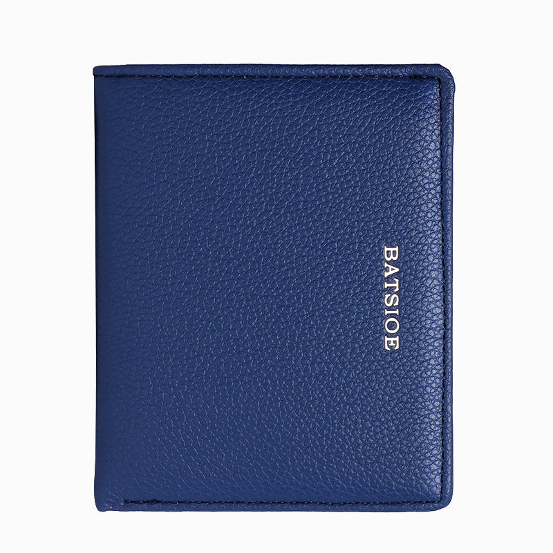 Women's Solid Color Texture Short Simple For Ladies Wallets